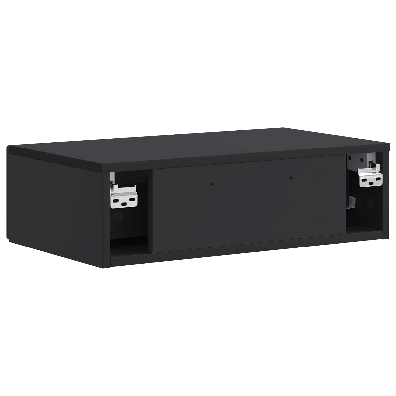 Wandmontierter Beistelltisch Schwarz 59 x 34,5 x 17 cm