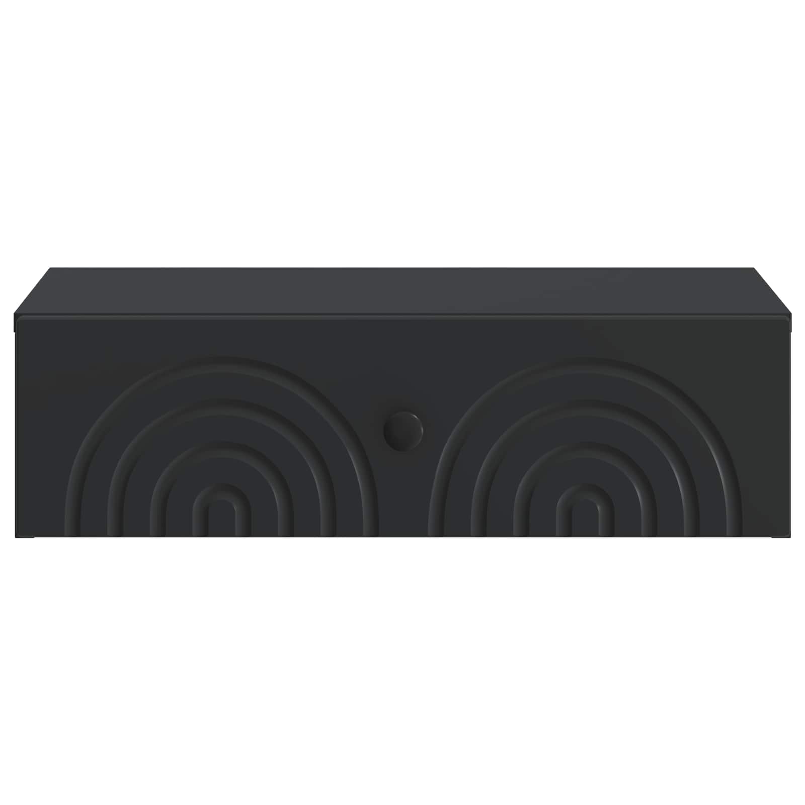 Wandmontierter Beistelltisch Schwarz 59 x 34,5 x 17 cm