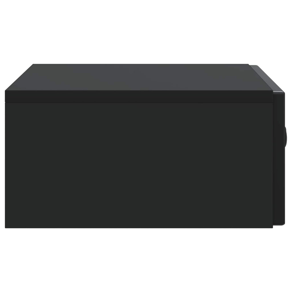 Wandmontierter Beistelltisch Schwarz 59 x 34,5 x 17 cm
