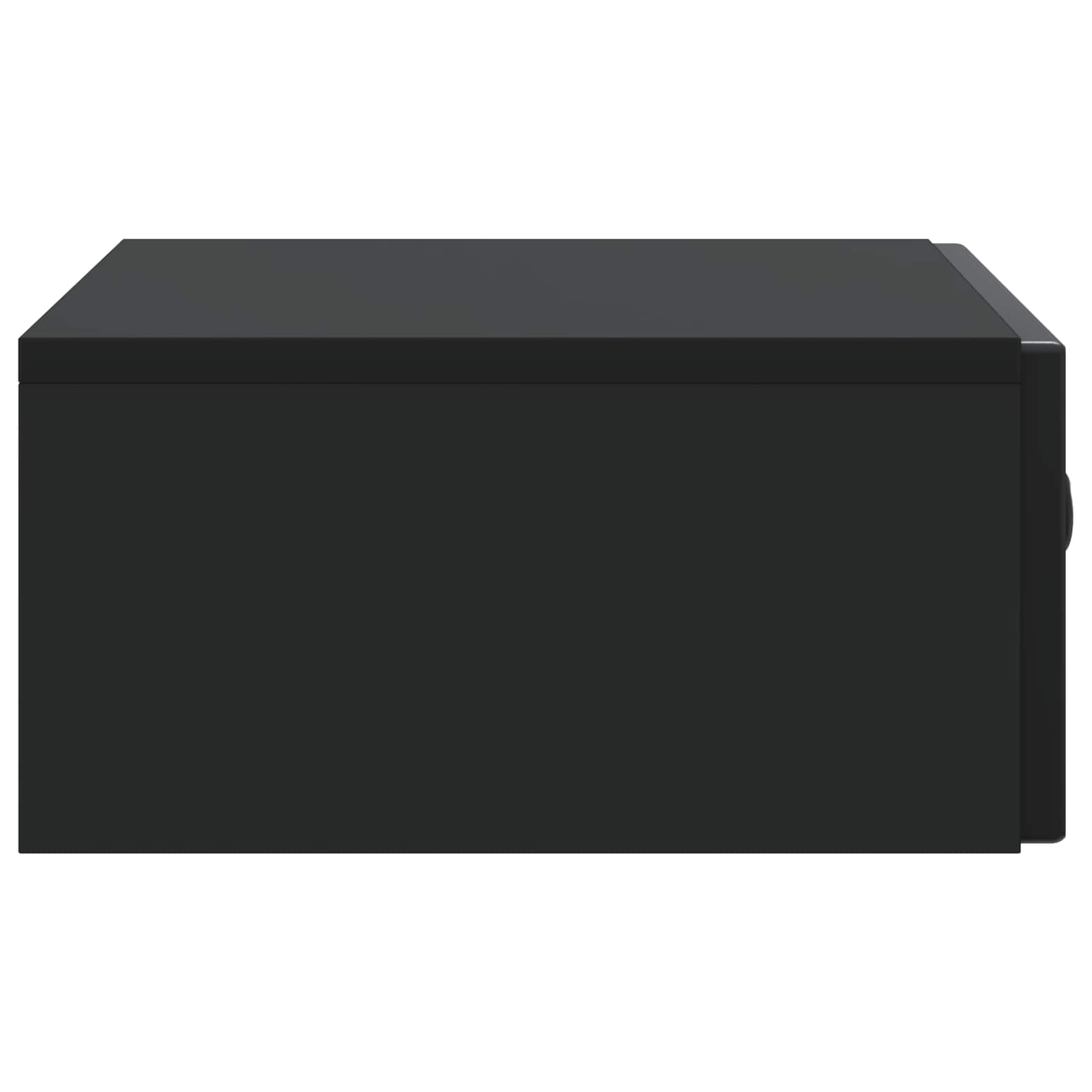 Wandmontierter Beistelltisch Schwarz 59 x 34,5 x 17 cm