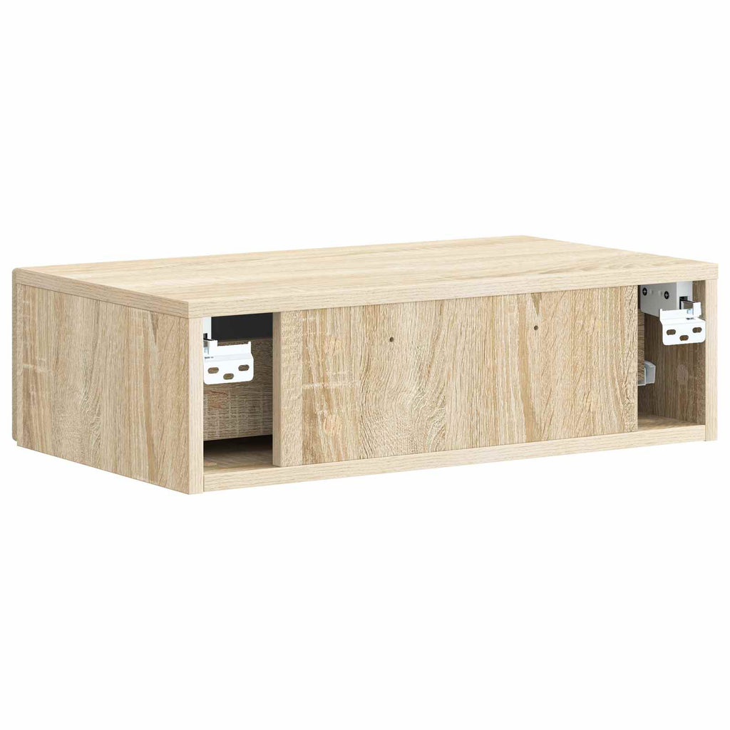 Wandmontierter Beistelltisch Sonoma-Eiche 59 x 34,5 x 17 cm
