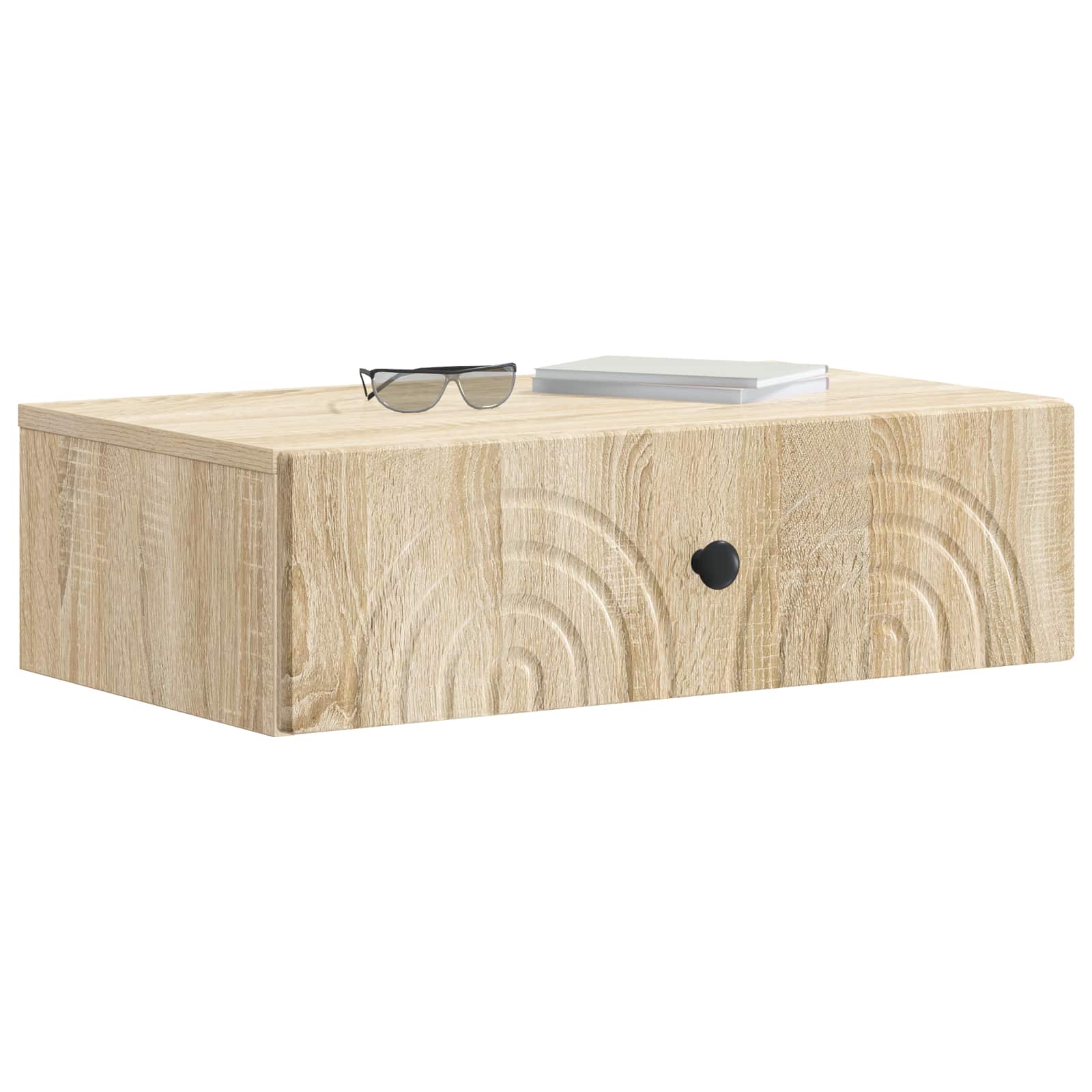 Wandmontierter Beistelltisch Sonoma-Eiche 59 x 34,5 x 17 cm