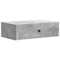 Wandmontierter Beistelltisch Betongrau 59 x 34,5 x 17 cm