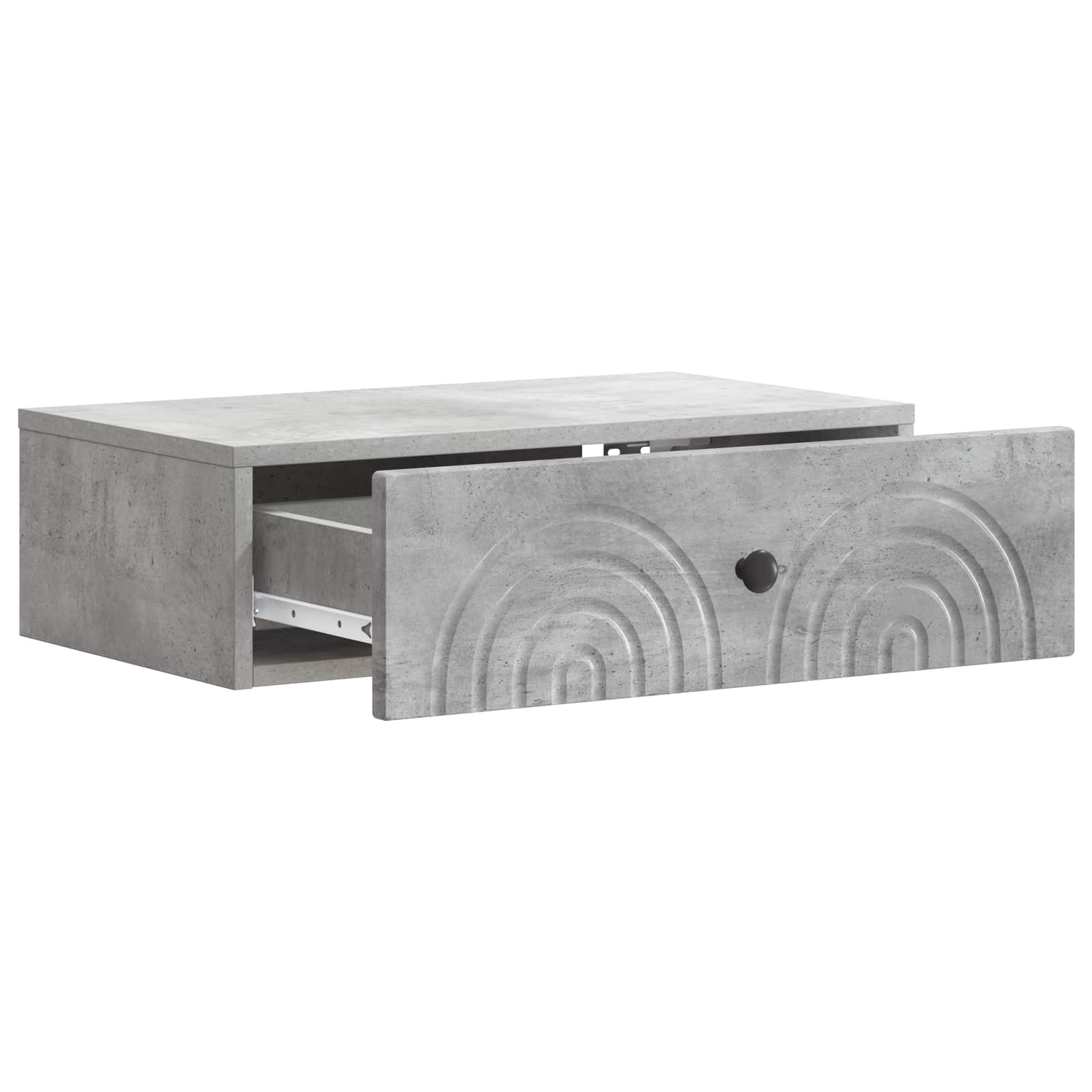 Wandmontierter Beistelltisch Betongrau 59 x 34,5 x 17 cm