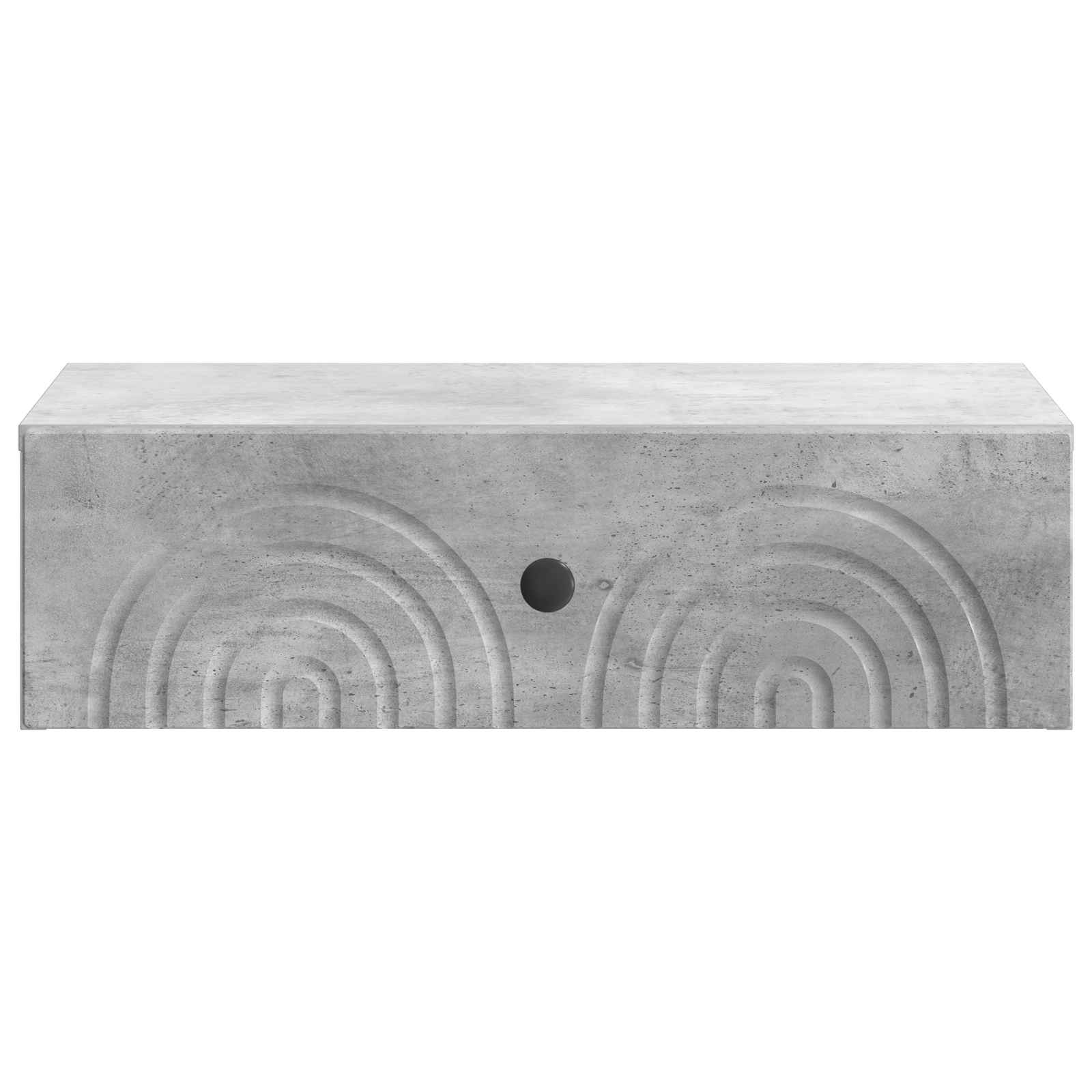 Wandmontierter Beistelltisch Betongrau 59 x 34,5 x 17 cm