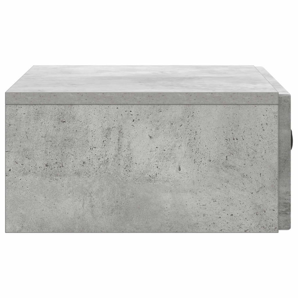 Wandmontierter Beistelltisch Betongrau 59 x 34,5 x 17 cm