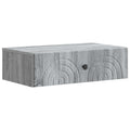 Wandmontierter Beistelltisch Graues Sonoma 59 x 34,5 x 17 cm