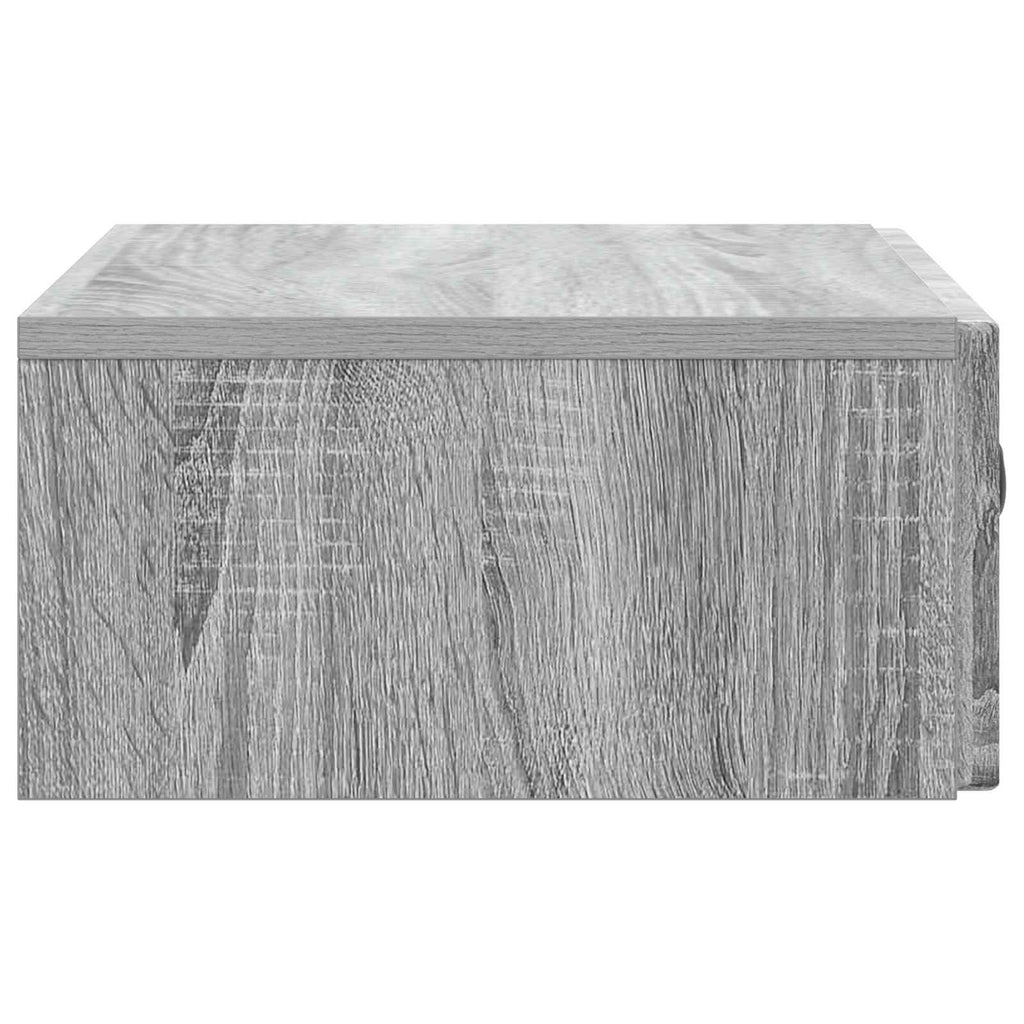 Wandmontierter Beistelltisch Graues Sonoma 59 x 34,5 x 17 cm