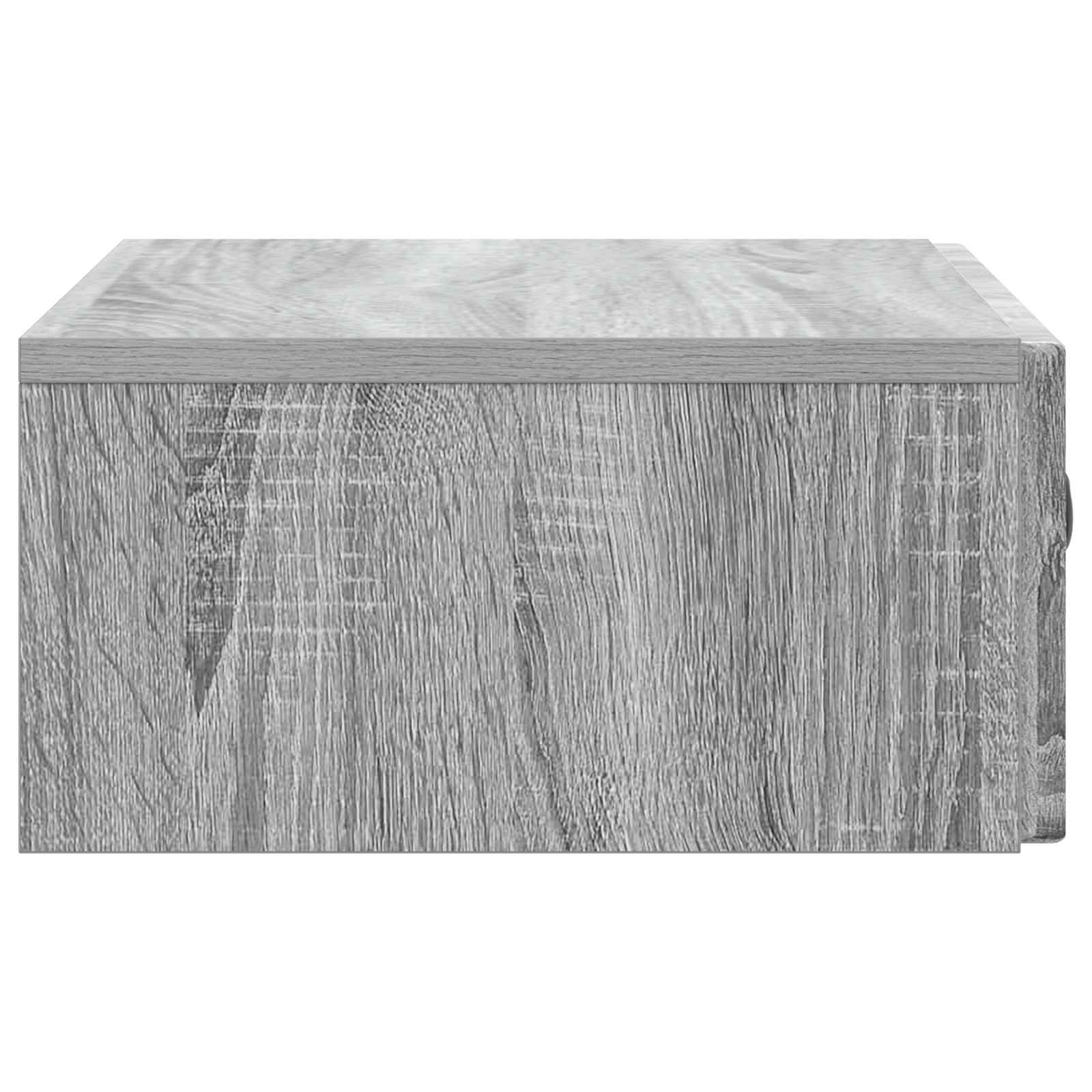 Wandmontierter Beistelltisch Graues Sonoma 59 x 34,5 x 17 cm