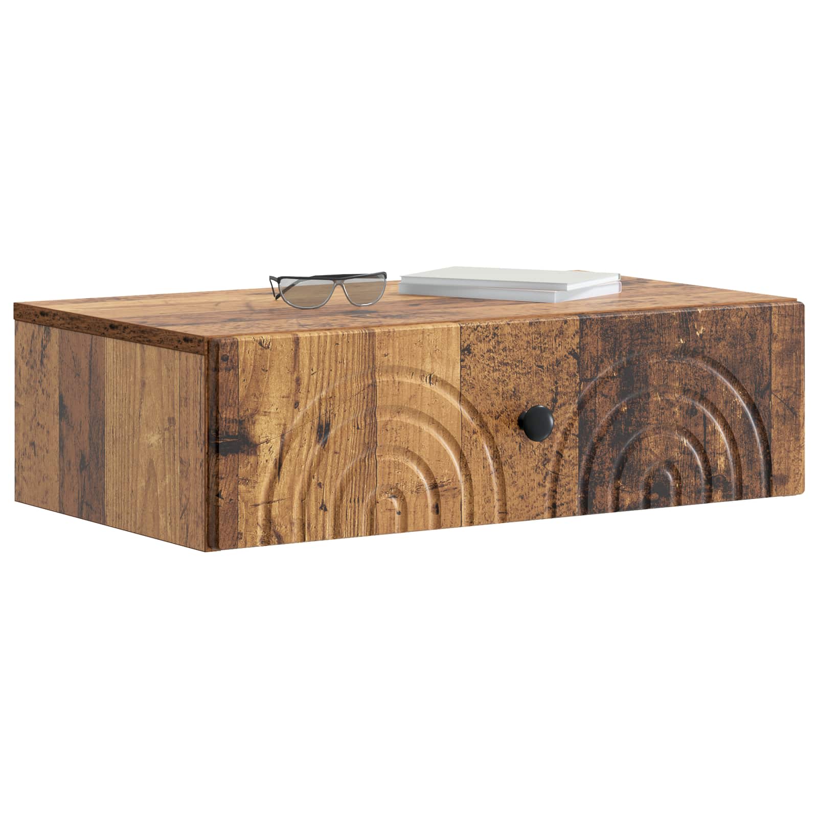 Wandmontierter Beistelltisch Altholz 59 x 34,5 x 17 cm