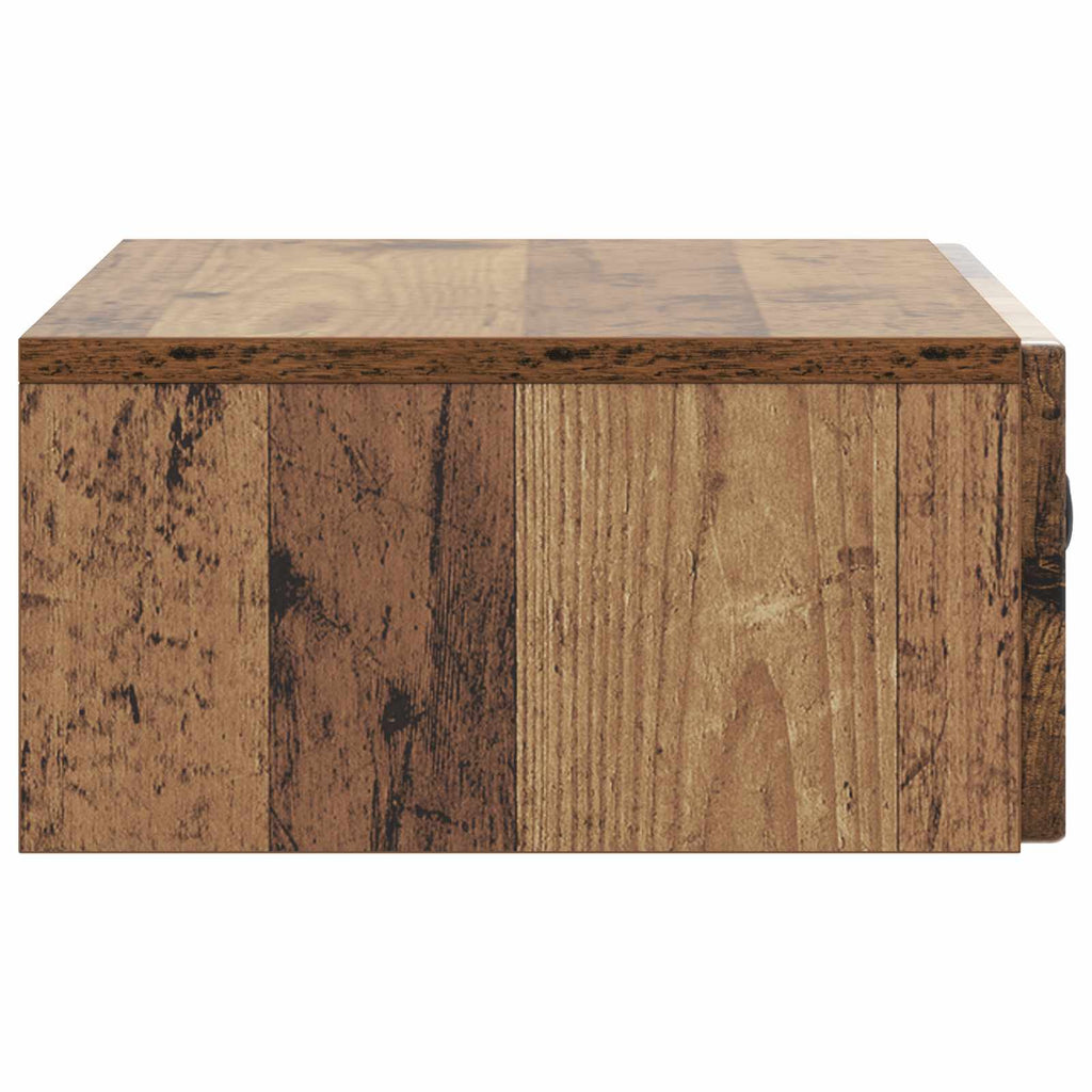 Wandmontierter Beistelltisch Altholz 59 x 34,5 x 17 cm