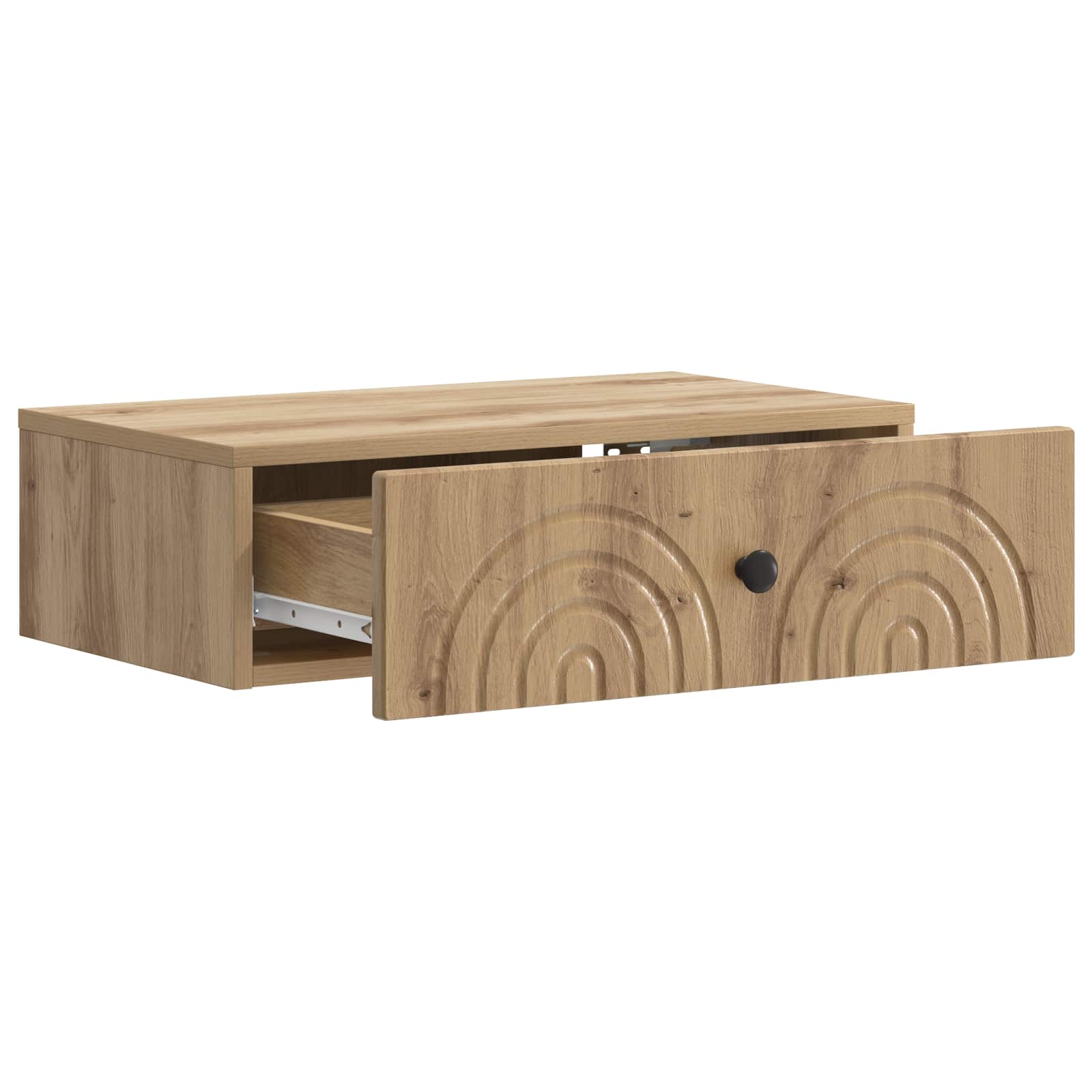 Wandmontierter Beistelltisch Artisan-Eiche 59 x 34,5 x 17 cm