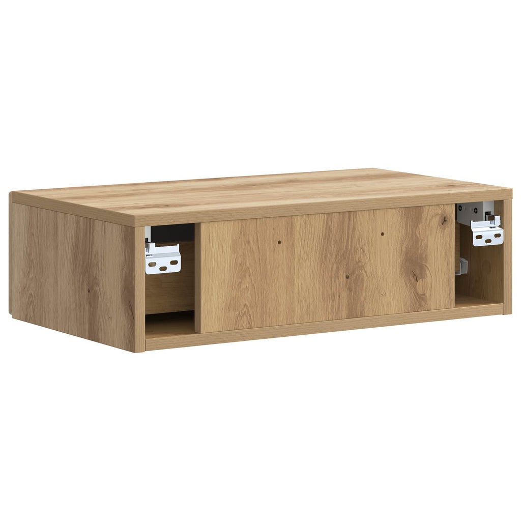 Wandmontierter Beistelltisch Artisan-Eiche 59 x 34,5 x 17 cm