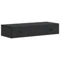 Wandmontierter Beistelltisch Schwarz 87,5 x 34,5 x 17 cm