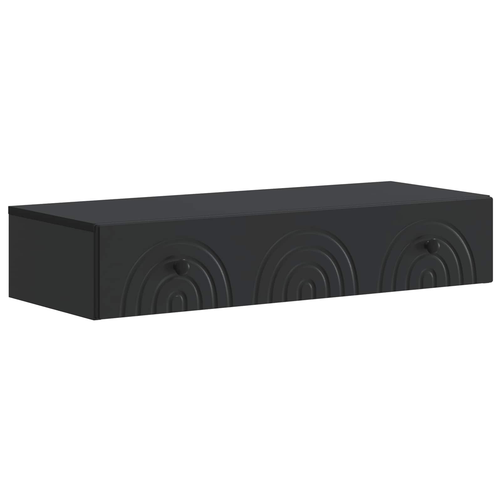 Wandmontierter Beistelltisch Schwarz 87,5 x 34,5 x 17 cm