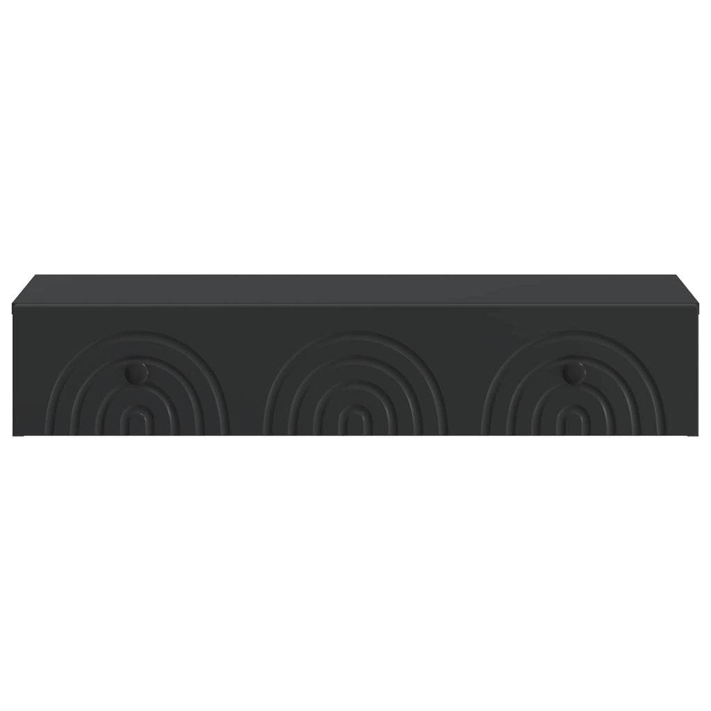 Wandmontierter Beistelltisch Schwarz 87,5 x 34,5 x 17 cm