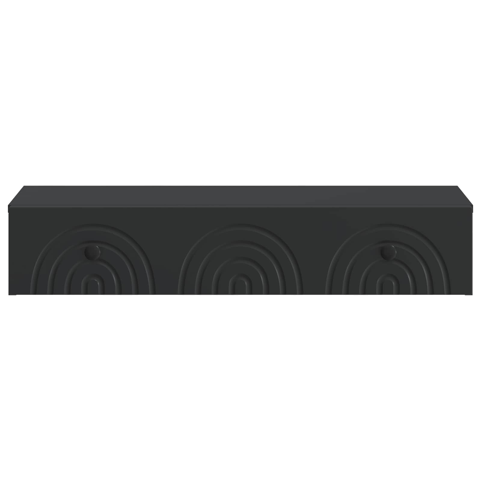 Wandmontierter Beistelltisch Schwarz 87,5 x 34,5 x 17 cm
