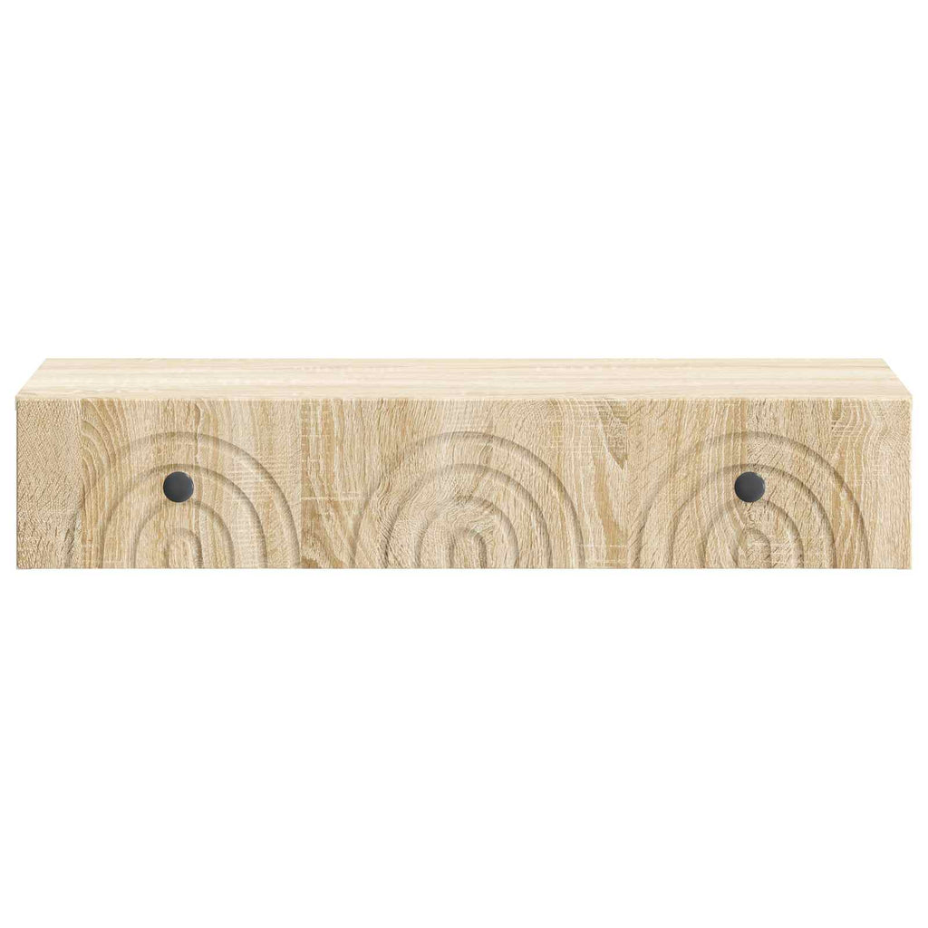 Wandmontierter Beistelltisch Sonoma-Eiche 87,5 x 34,5 x 17 cm