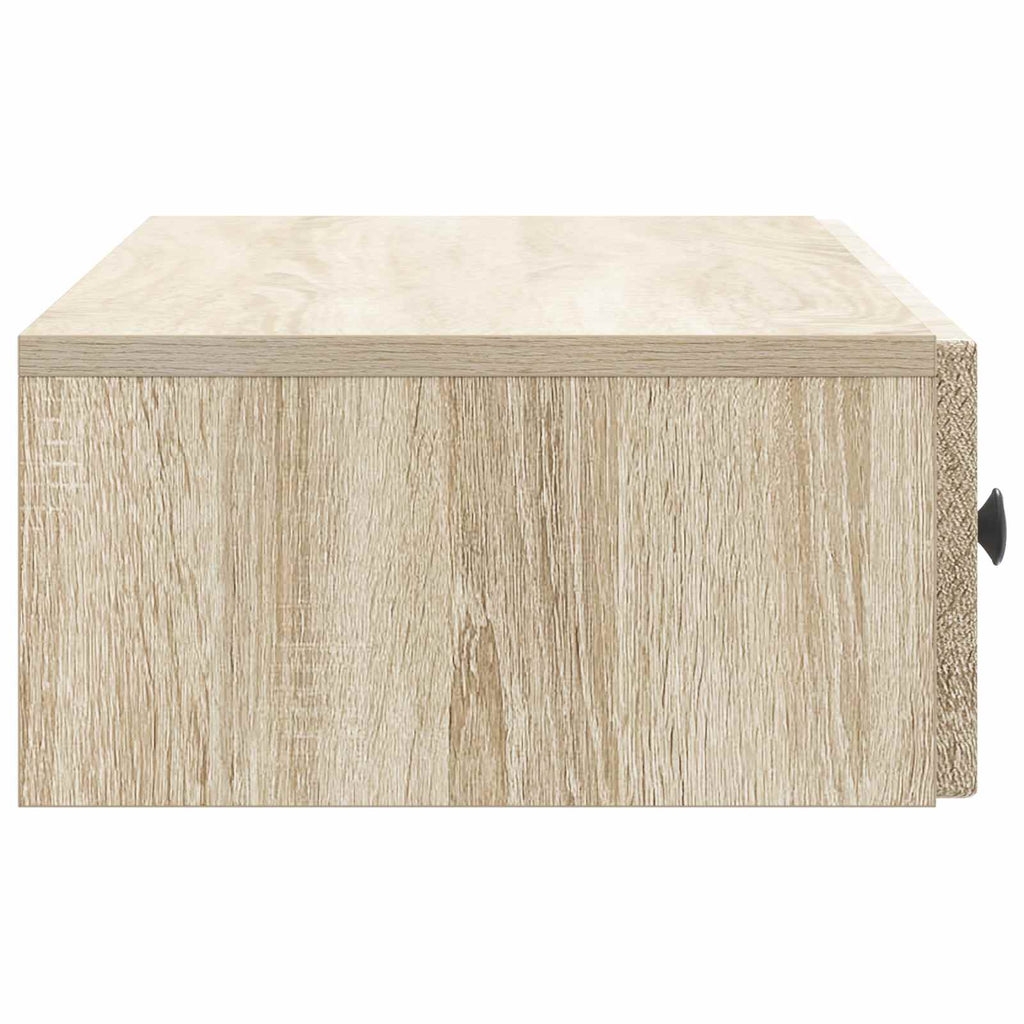 Wandmontierter Beistelltisch Sonoma-Eiche 87,5 x 34,5 x 17 cm