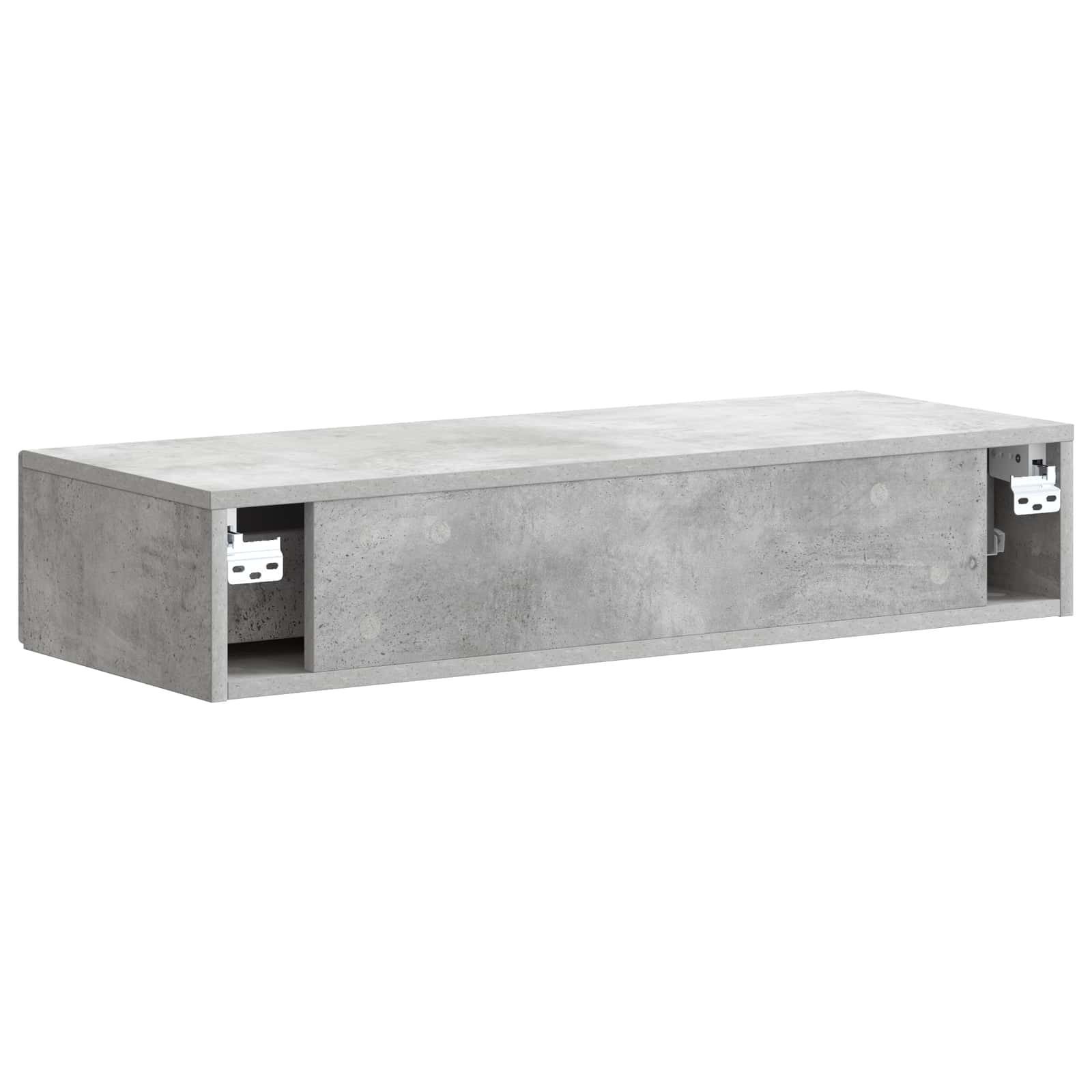 Wandmontierter Beistelltisch Betongrau 87,5 x 34,5 x 17 cm
