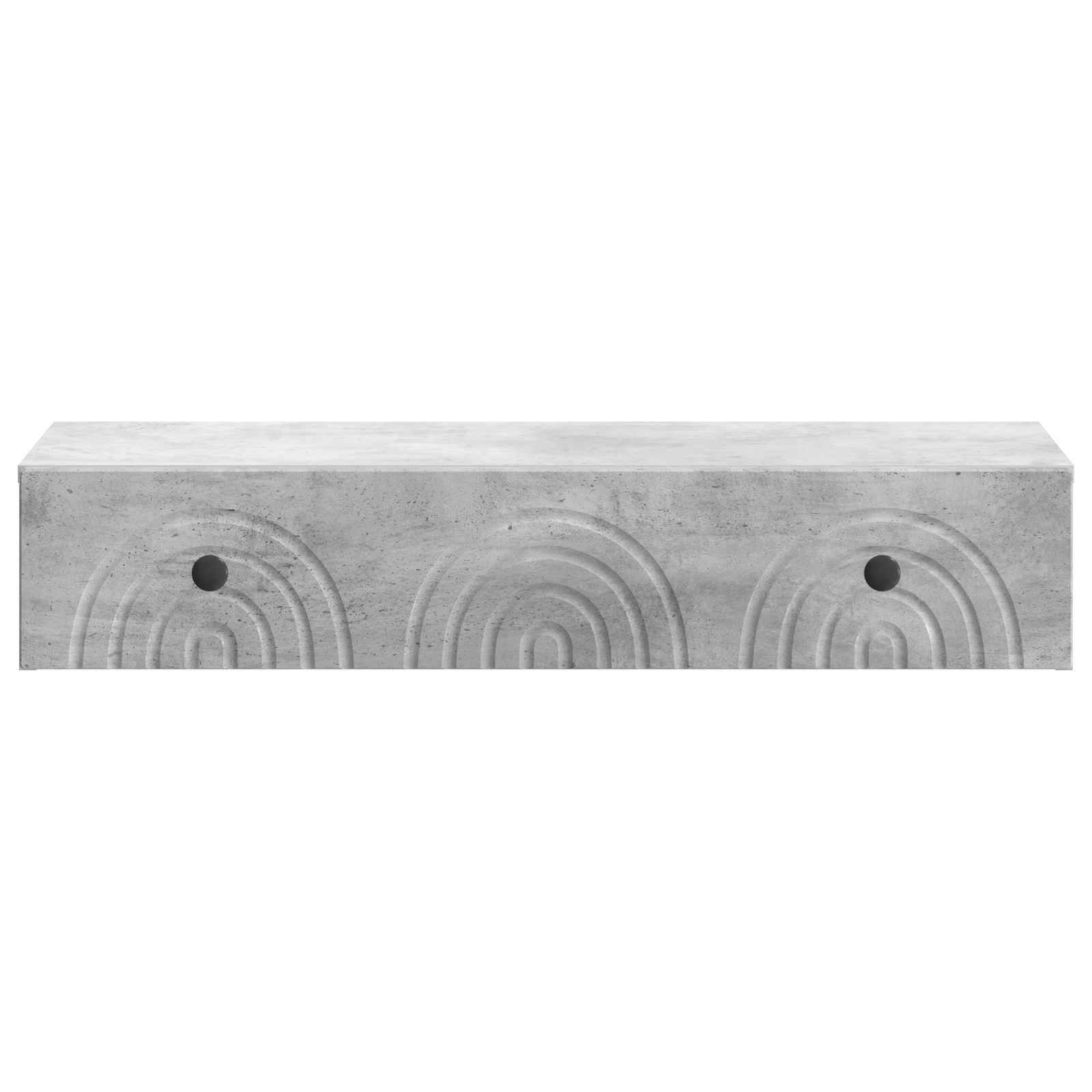 Wandmontierter Beistelltisch Betongrau 87,5 x 34,5 x 17 cm