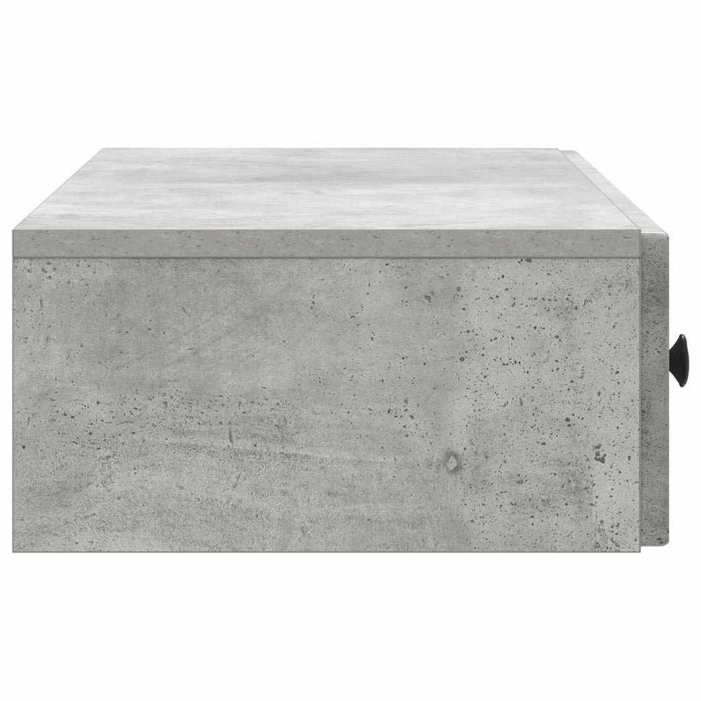Wandmontierter Beistelltisch Betongrau 87,5 x 34,5 x 17 cm