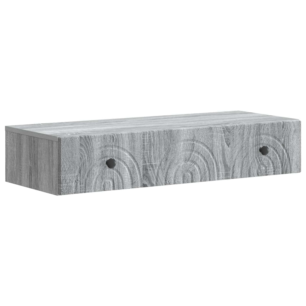 Wandmontierter Beistelltisch Graues Sonoma 87,5 x 34,5 x 17 cm