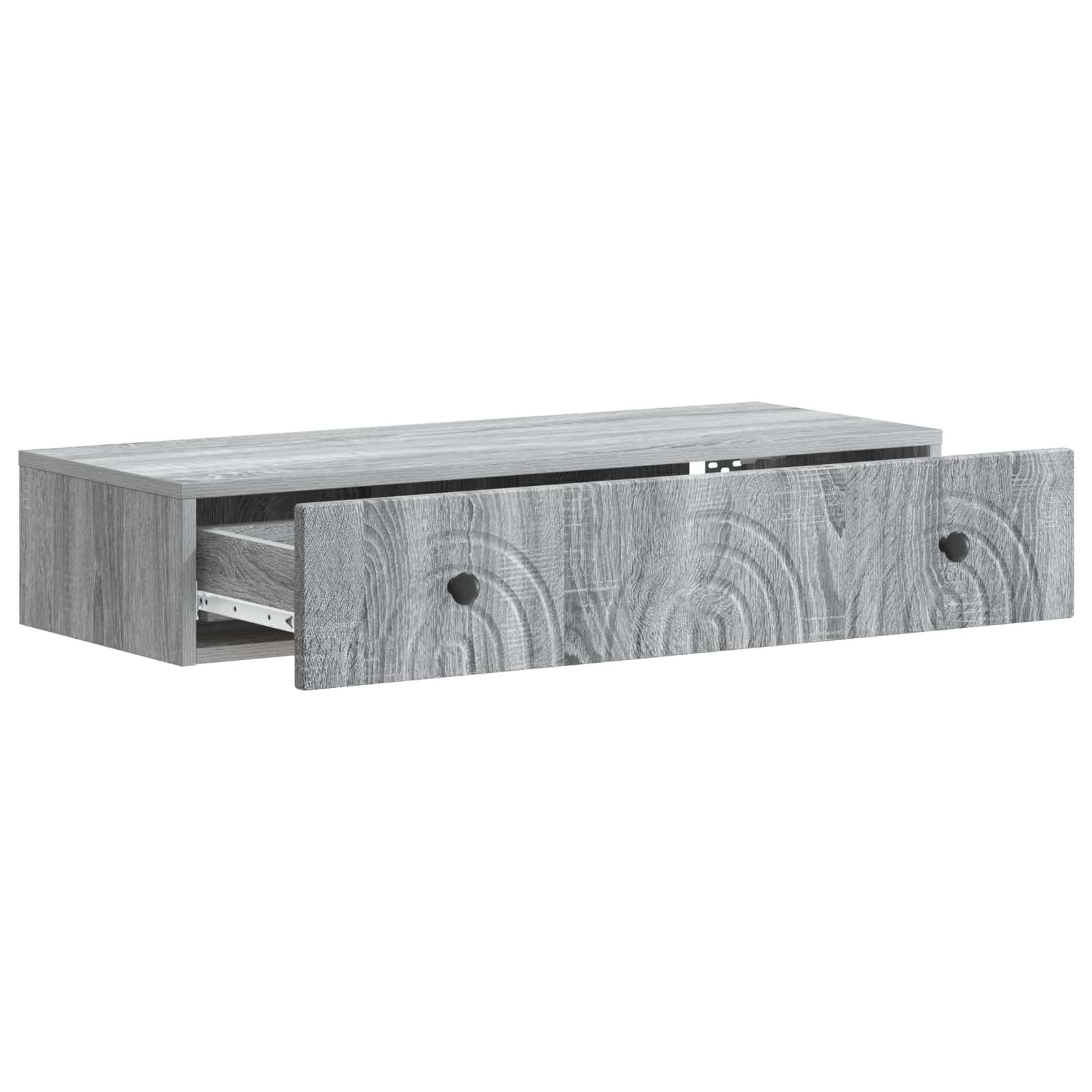Wandmontierter Beistelltisch Graues Sonoma 87,5 x 34,5 x 17 cm