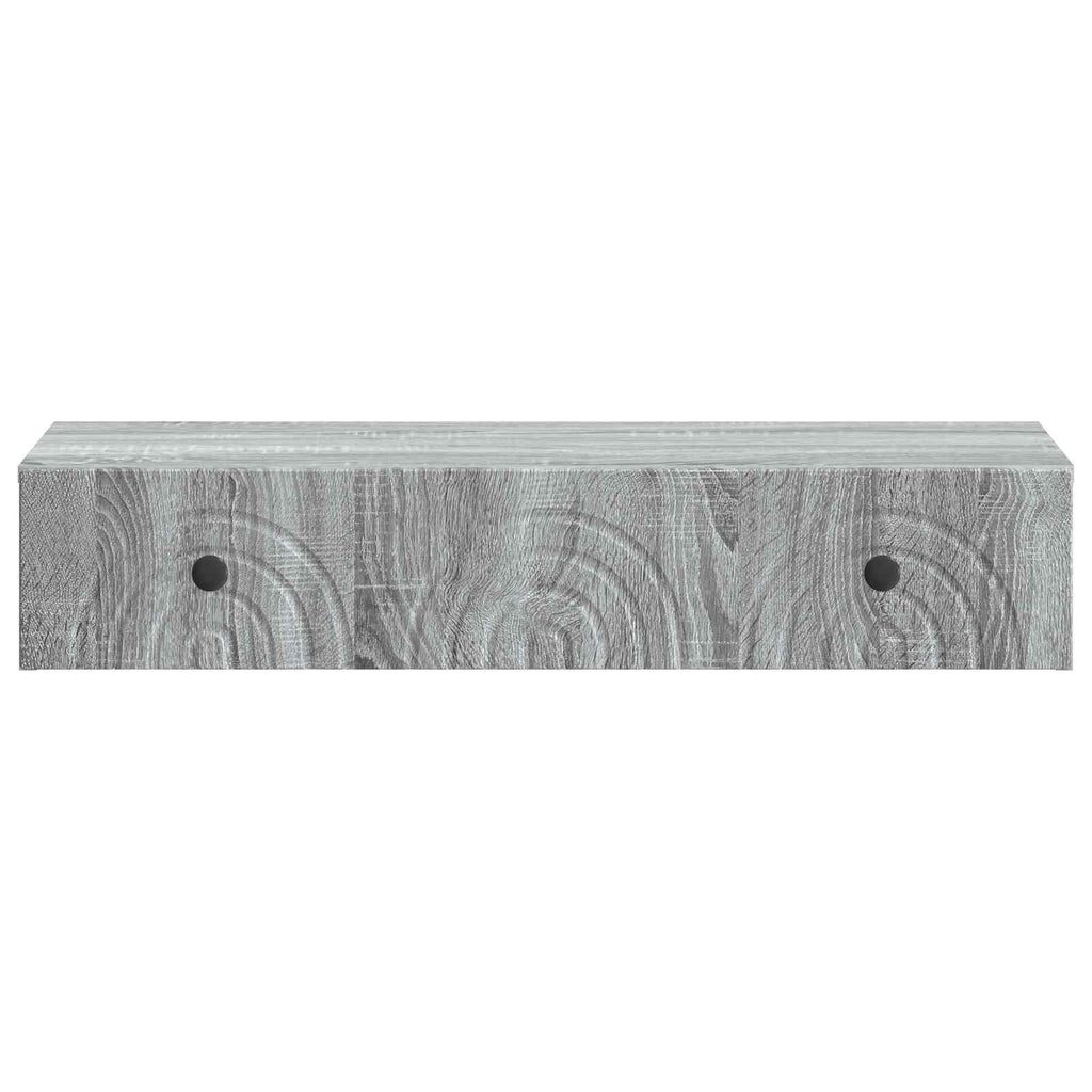 Wandmontierter Beistelltisch Graues Sonoma 87,5 x 34,5 x 17 cm