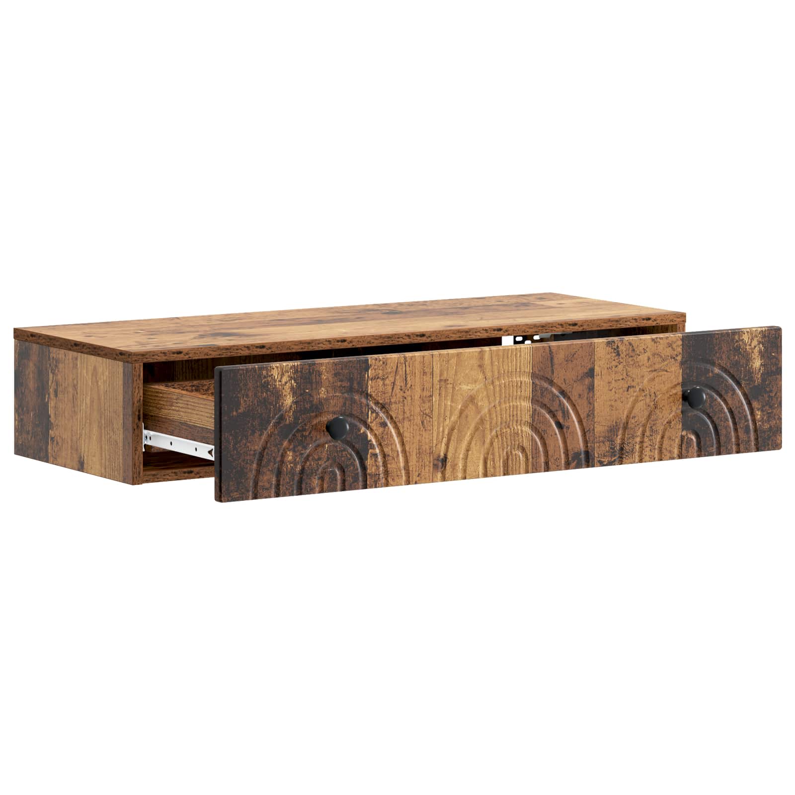 Wandmontierter Beistelltisch Altholz 87,5 x 34,5 x 17 cm