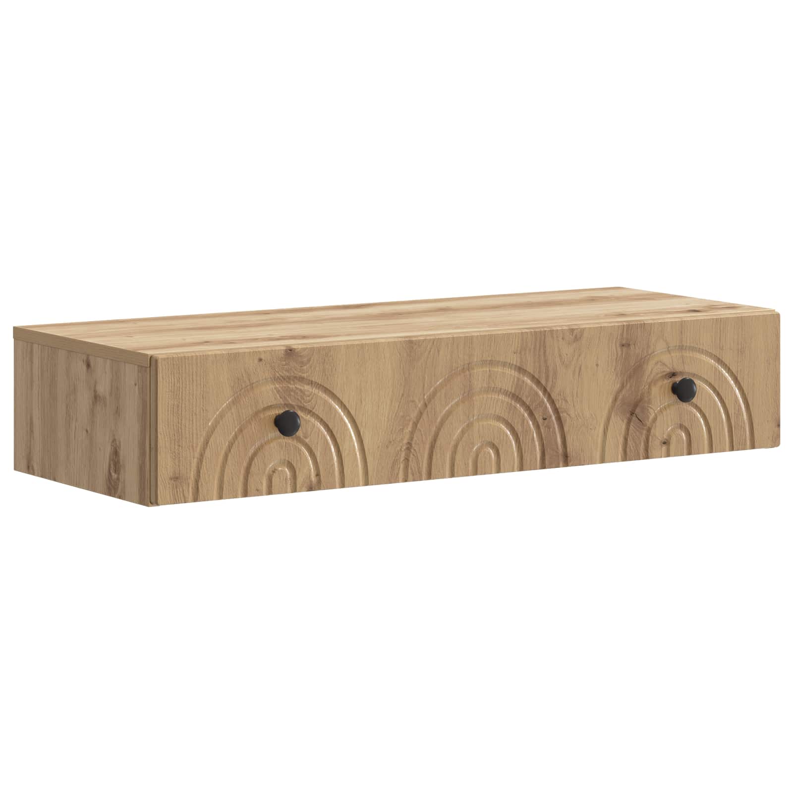 Wandmontierter Beistelltisch Artisan-Eiche 87,5 x 34,5 x 17 cm
