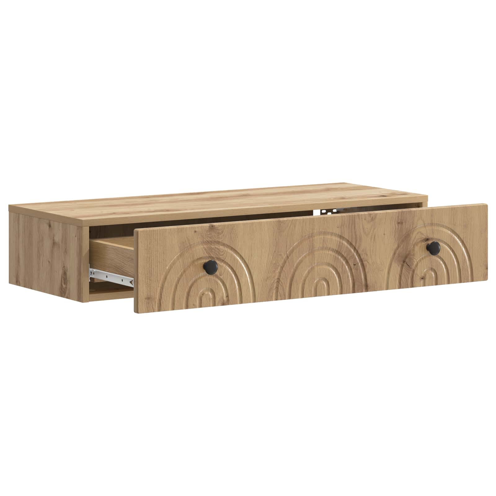 Wandmontierter Beistelltisch Artisan-Eiche 87,5 x 34,5 x 17 cm