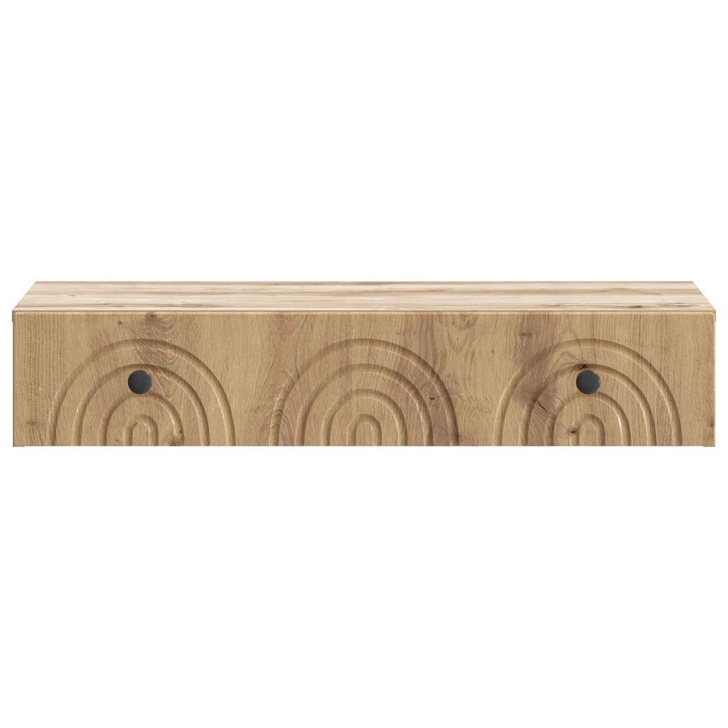 Wandmontierter Beistelltisch Artisan-Eiche 87,5 x 34,5 x 17 cm
