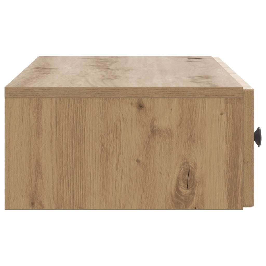 Wandmontierter Beistelltisch Artisan-Eiche 87,5 x 34,5 x 17 cm