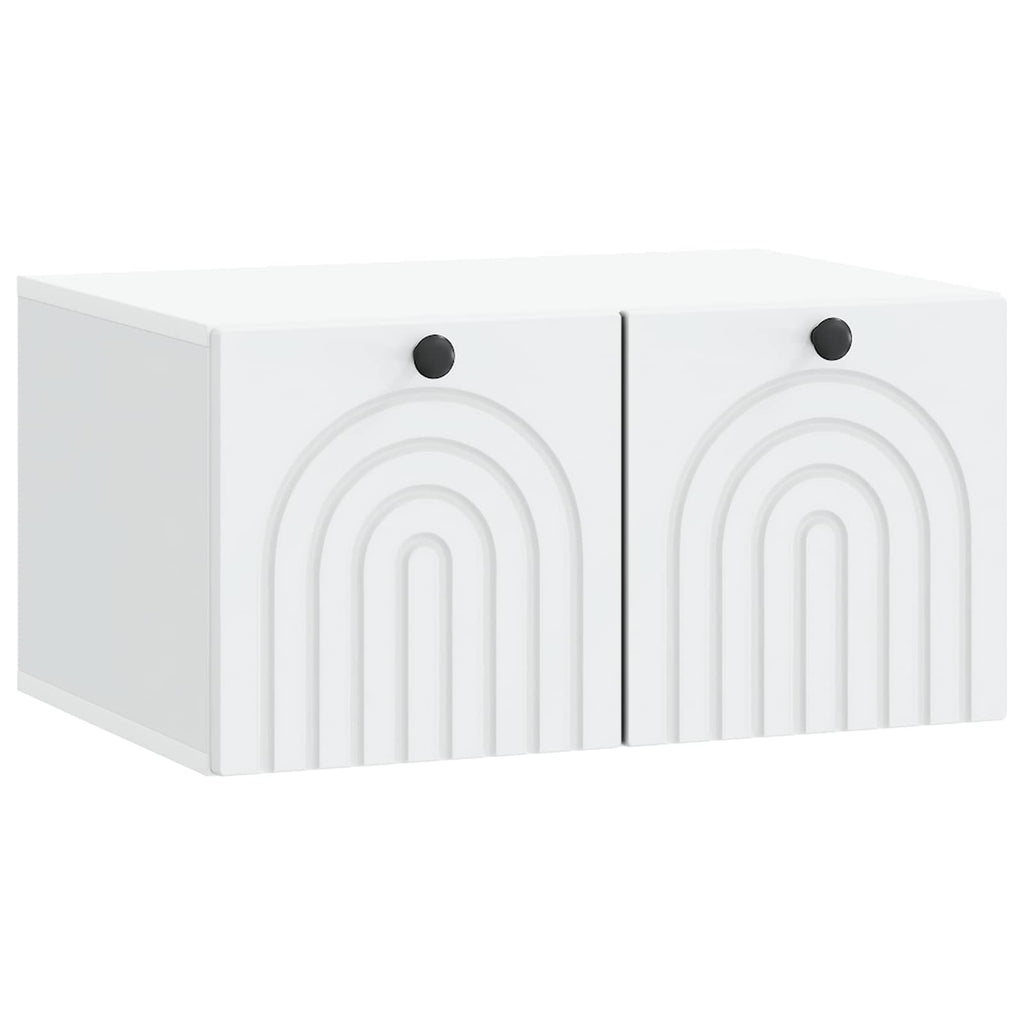 Wandmontierter TV-Schrank Weiß 59,5 x 41 x 30 cm Holzwerkstoff