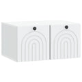 Wandmontierter TV-Schrank Weiß 59,5 x 41 x 30 cm Holzwerkstoff