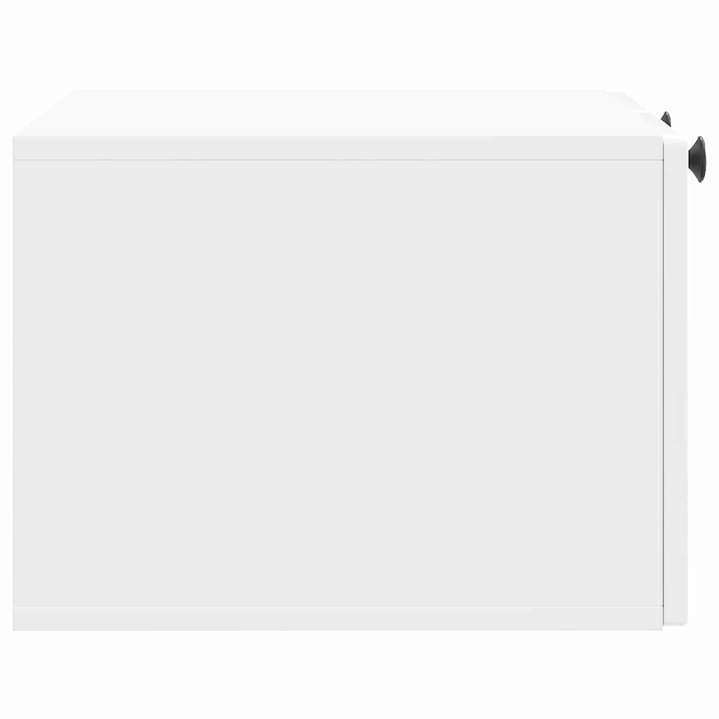 Wandmontierter TV-Schrank Hochglanz Weiß 59,5 x 41 x 30 cm