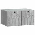 Wandmontierter TV-Schrank Graues Sonoma 59,5 x 41 x 30 cm