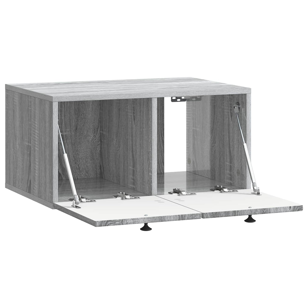 Wandmontierter TV-Schrank Graues Sonoma 59,5 x 41 x 30 cm