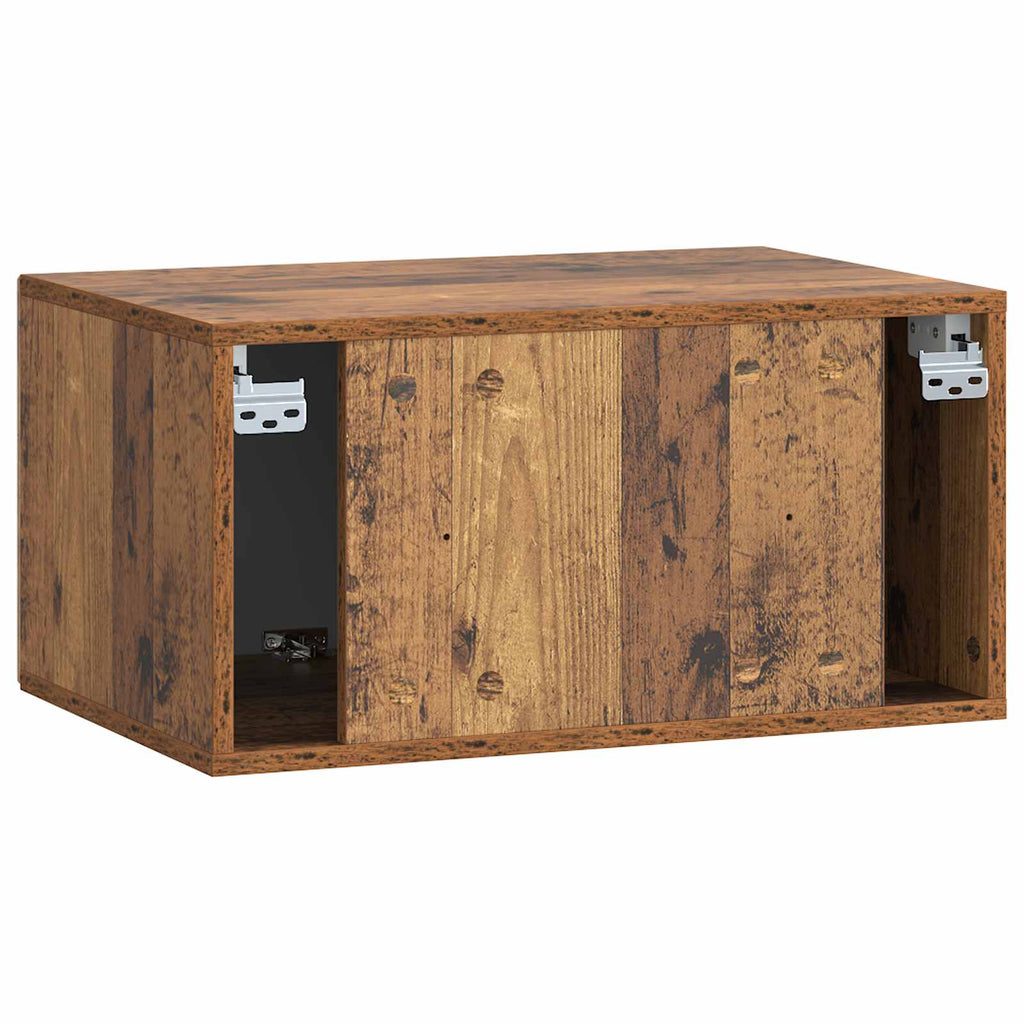 Wandmontierter TV-Schrank Altholz 59,5 x 41 x 30 cm