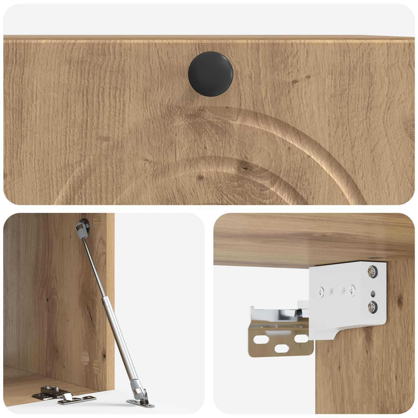 Wandmontierter TV-Schrank Artisan-Eiche 59,5 x 41 x 30 cm