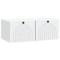 Wandmontierter TV-Schrank Weiß 78,5 x 41 x 30 cm Holzwerkstoff