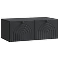 Wandmontierter TV-Schrank Schwarz 78,5 x 41 x 30 cm