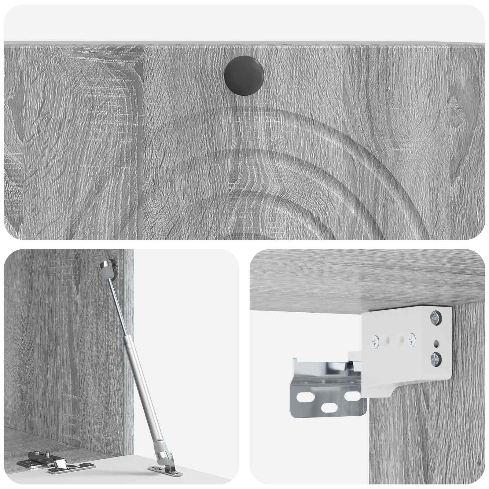 Wandmontierter TV-Schrank Graues Sonoma 78,5 x 41 x 30 cm