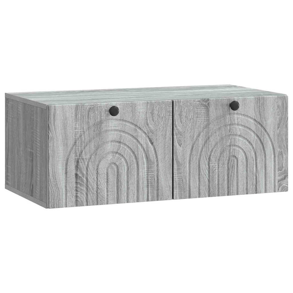 Wandmontierter TV-Schrank Graues Sonoma 78,5 x 41 x 30 cm