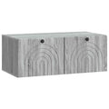 Wandmontierter TV-Schrank Graues Sonoma 78,5 x 41 x 30 cm