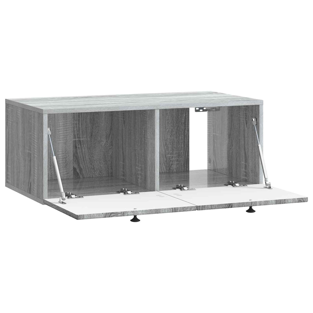 Wandmontierter TV-Schrank Graues Sonoma 78,5 x 41 x 30 cm