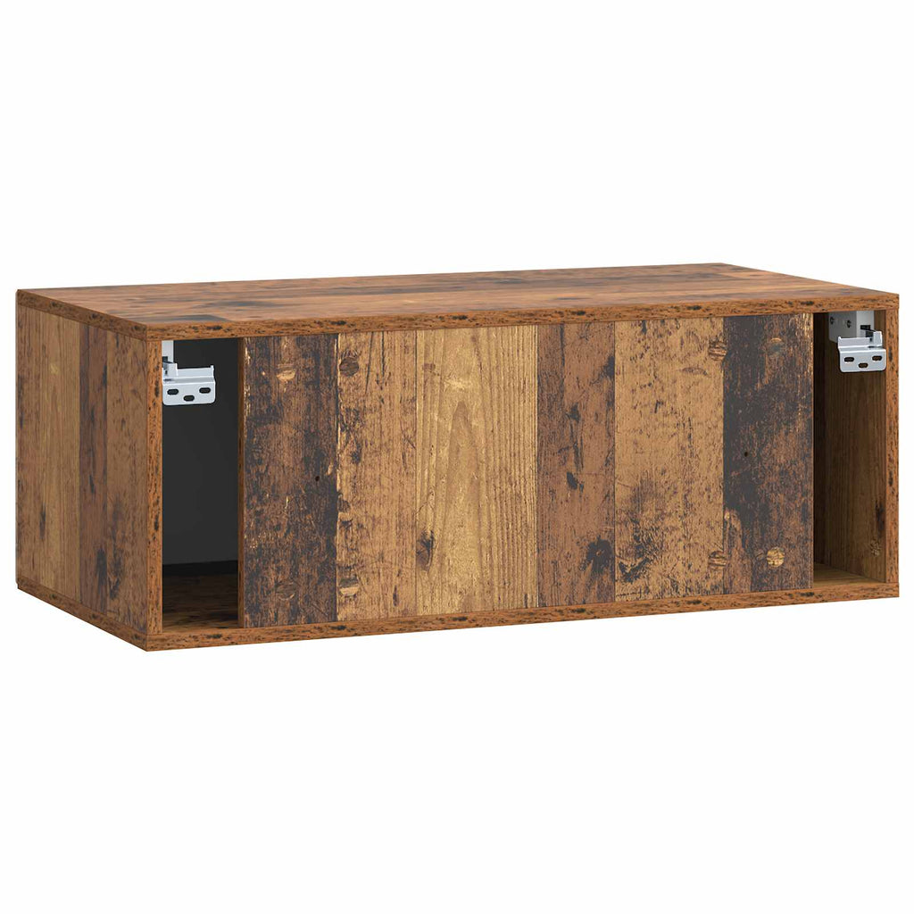 Wandmontierter TV-Schrank Altholz 78,5 x 41 x 30 cm