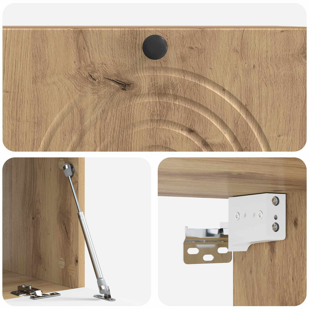 Wandmontierter TV-Schrank Artisan-Eiche 78,5 x 41 x 30 cm