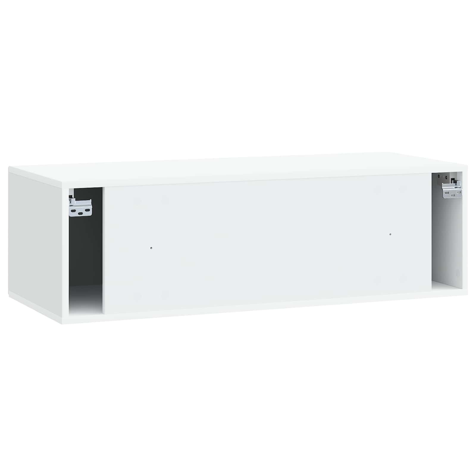 Wandmontierter TV-Schrank Weiß 99 x 41 x 30 cm Holzwerkstoff